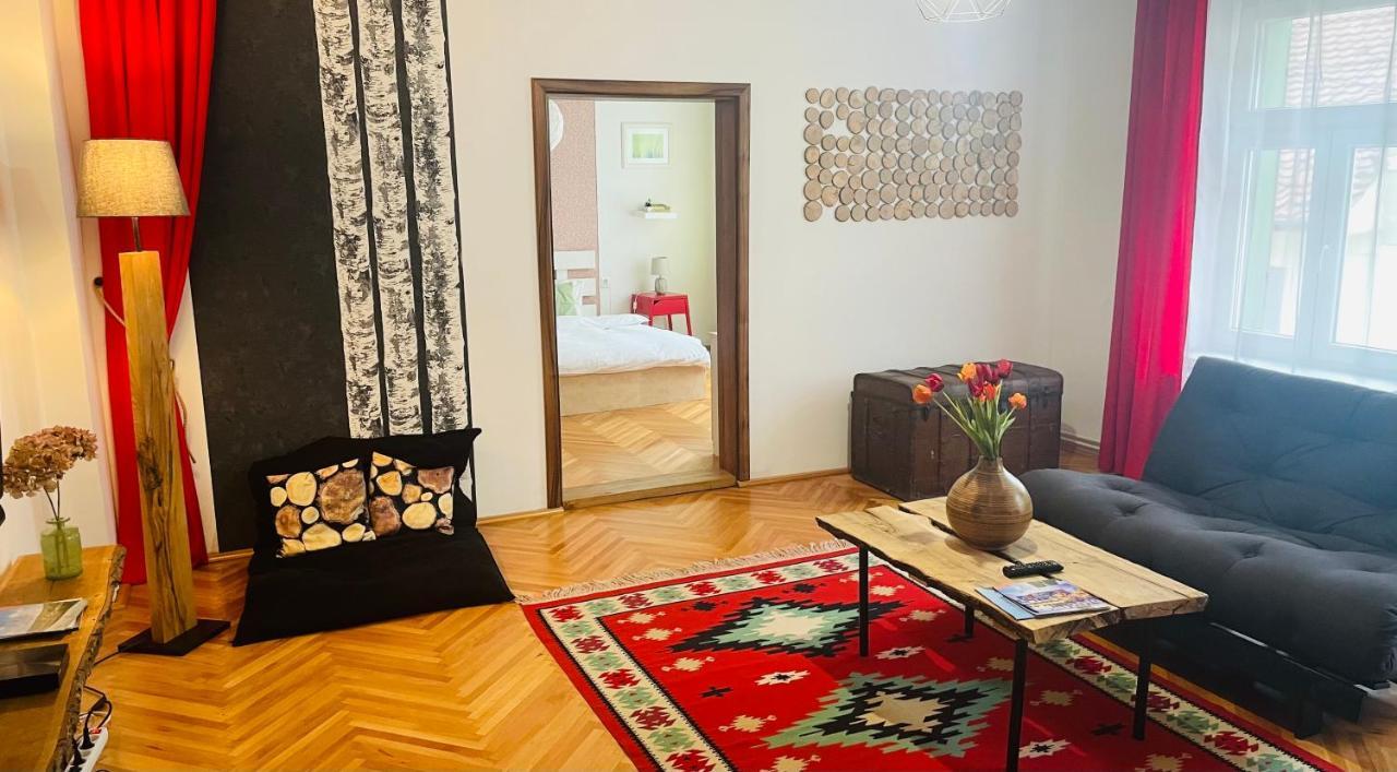 Spacious Stylish Apartment In Old Town Sibiu Esterno foto